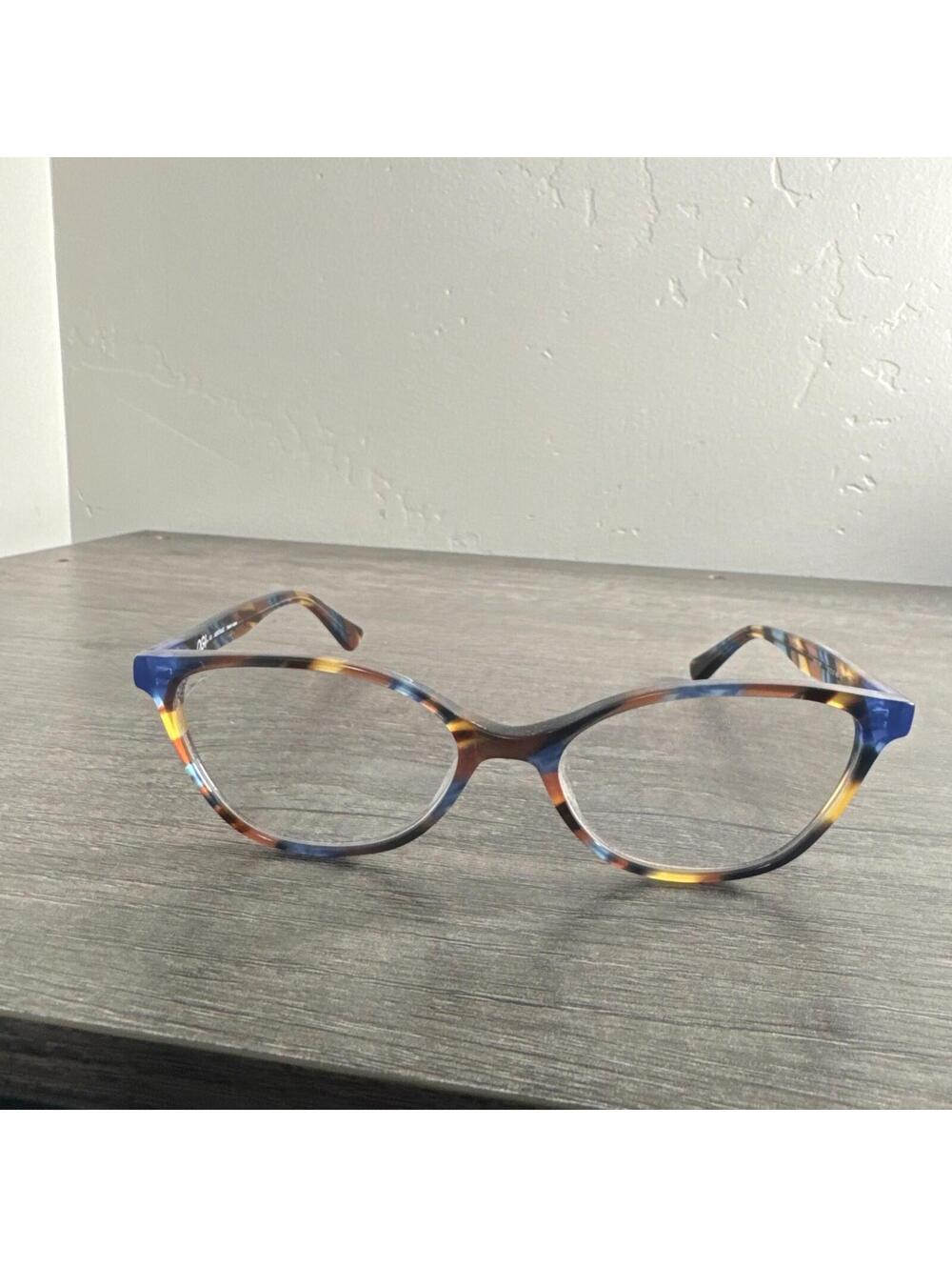 OGI HERITAGE 9106 1911 BROWN BLUE TORT AUTHENTIC EYEGLASSES Frames Only  53-16